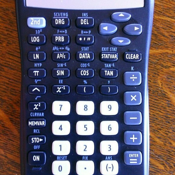 Calculator Solar Texas Instruments Math Scientific 2-Line TI-30X IIS Black Desk - Picture 14 of 16